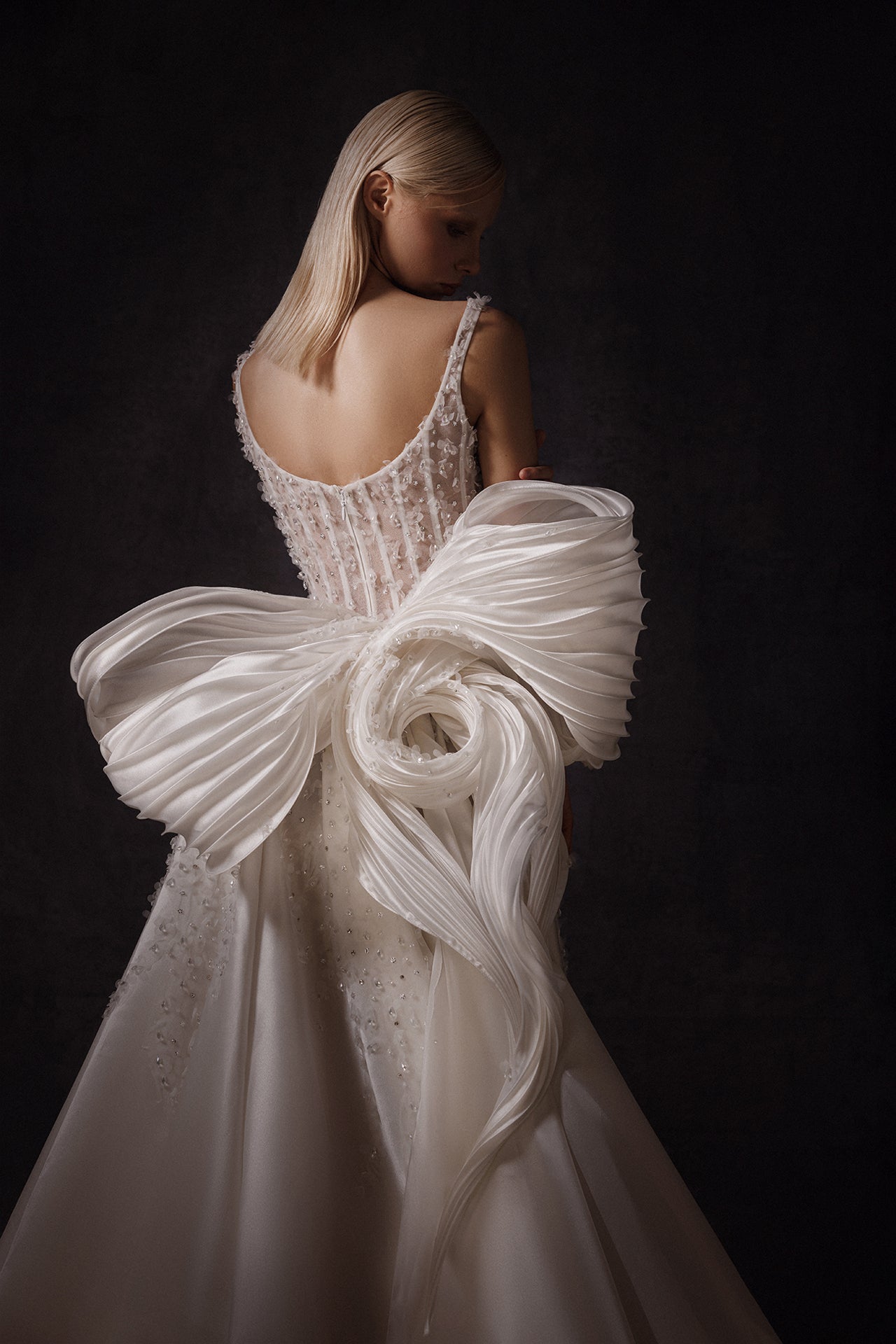 A-Line Wedding Gown with a Side Slit