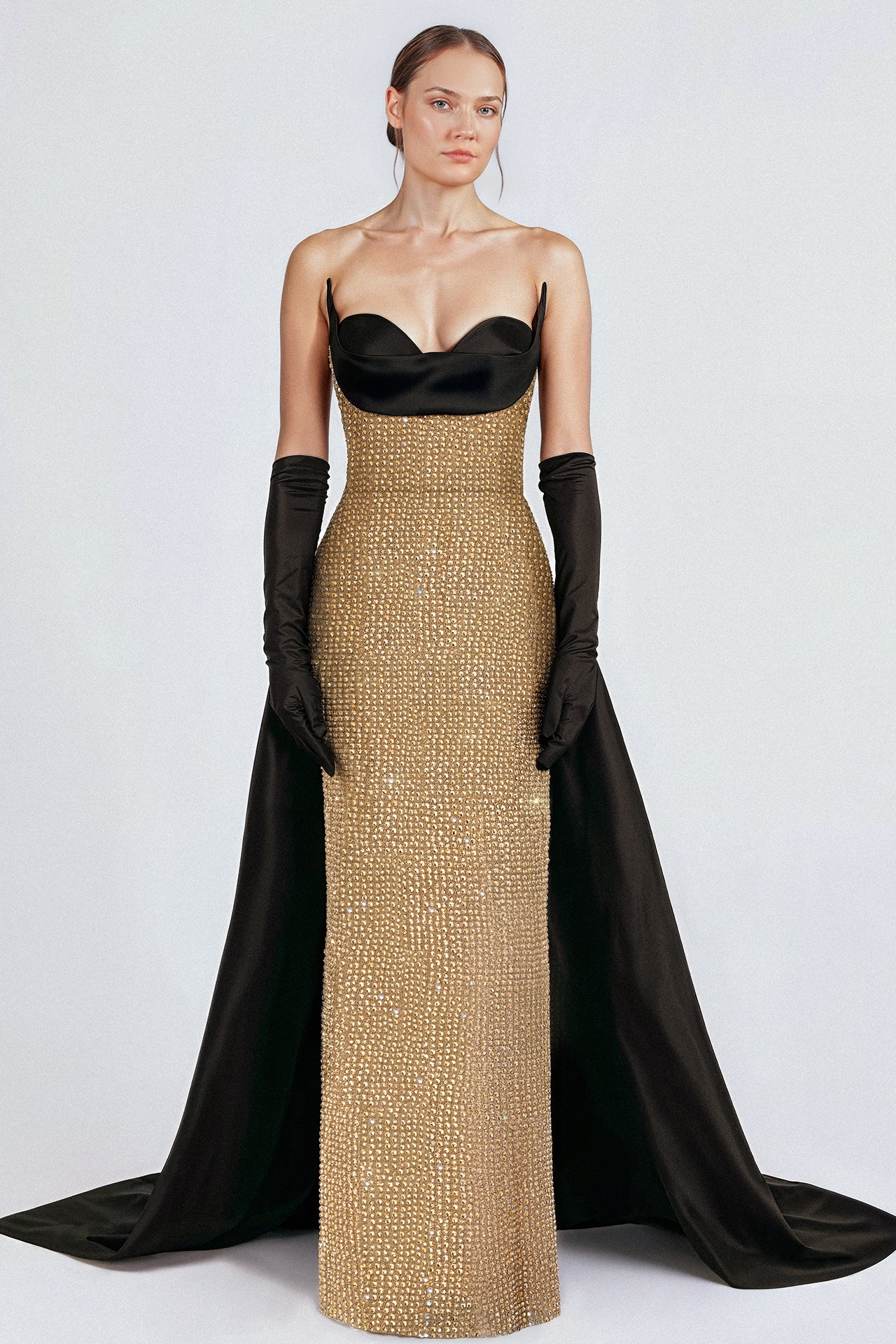 Strapless Fitted Dress with Sweetheart Neckline