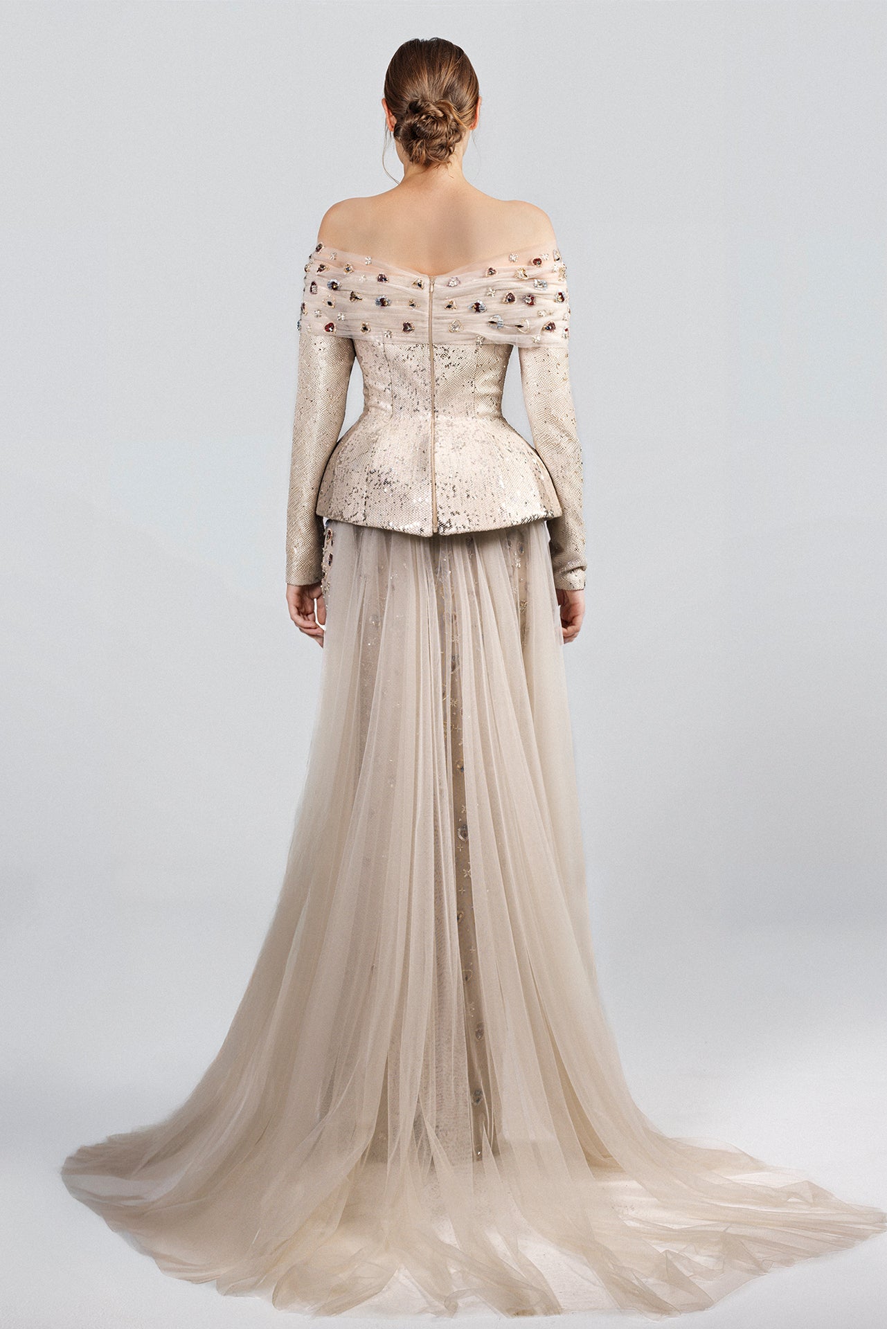 Off-Shoulder Sequin Dress