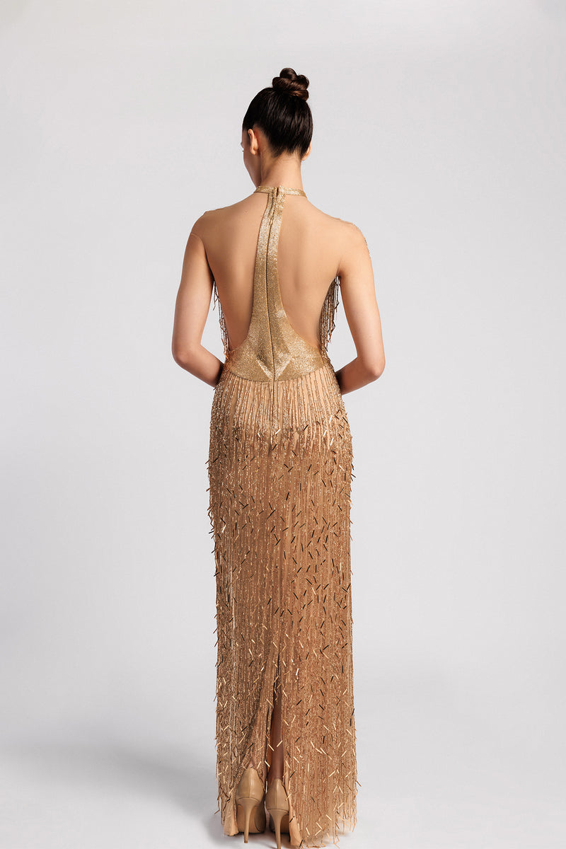 Fringe Evening Dress – Gattinolli by Marwan
