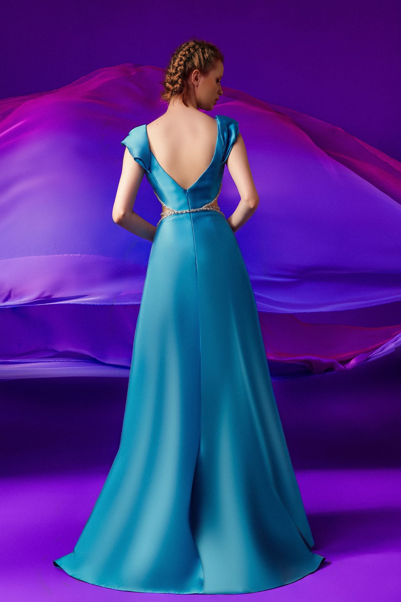 A-Line Dress with Swarovski Crystals