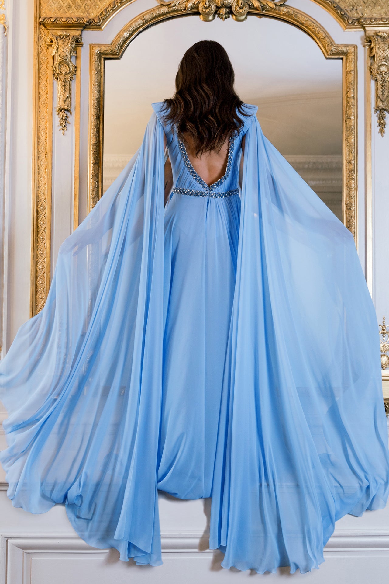 Crepe Georgette A-Line Dress