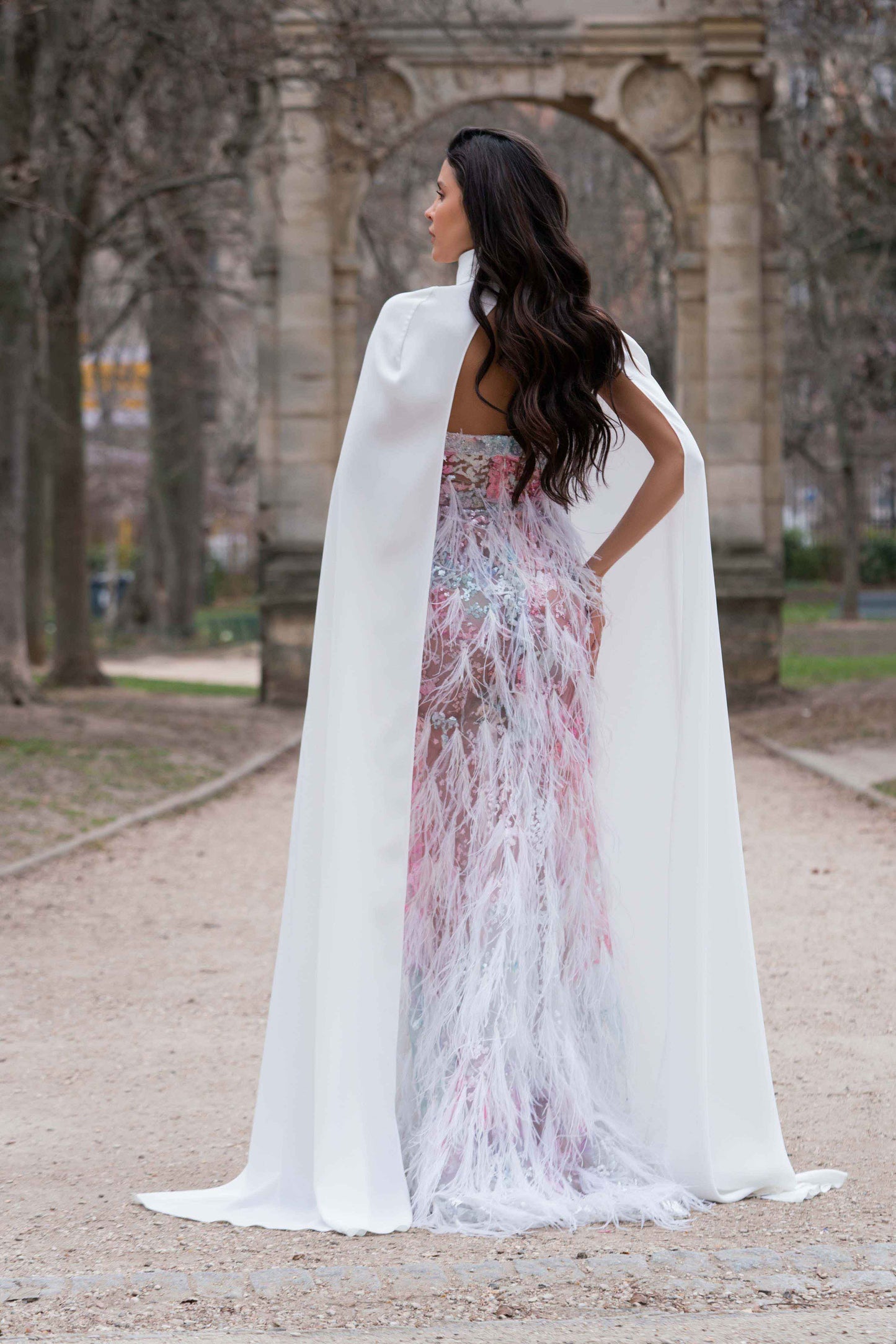 Gattinolli Marwan Nasrallah Designer Limited Edition Dress White