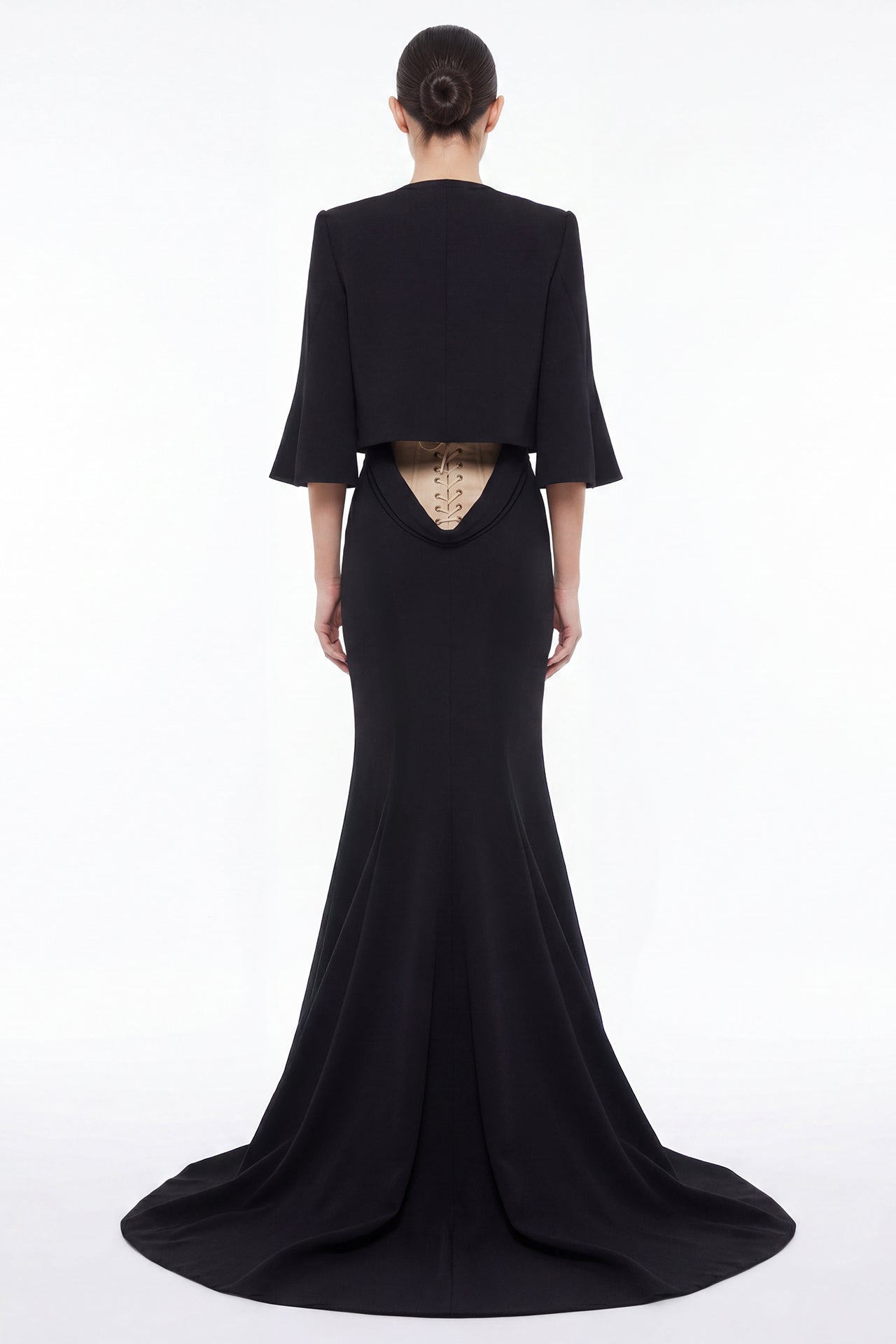 Strapless Corset Back Gown