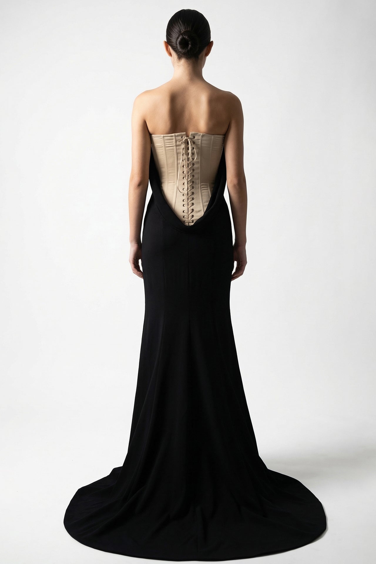 Strapless Corset Back Gown