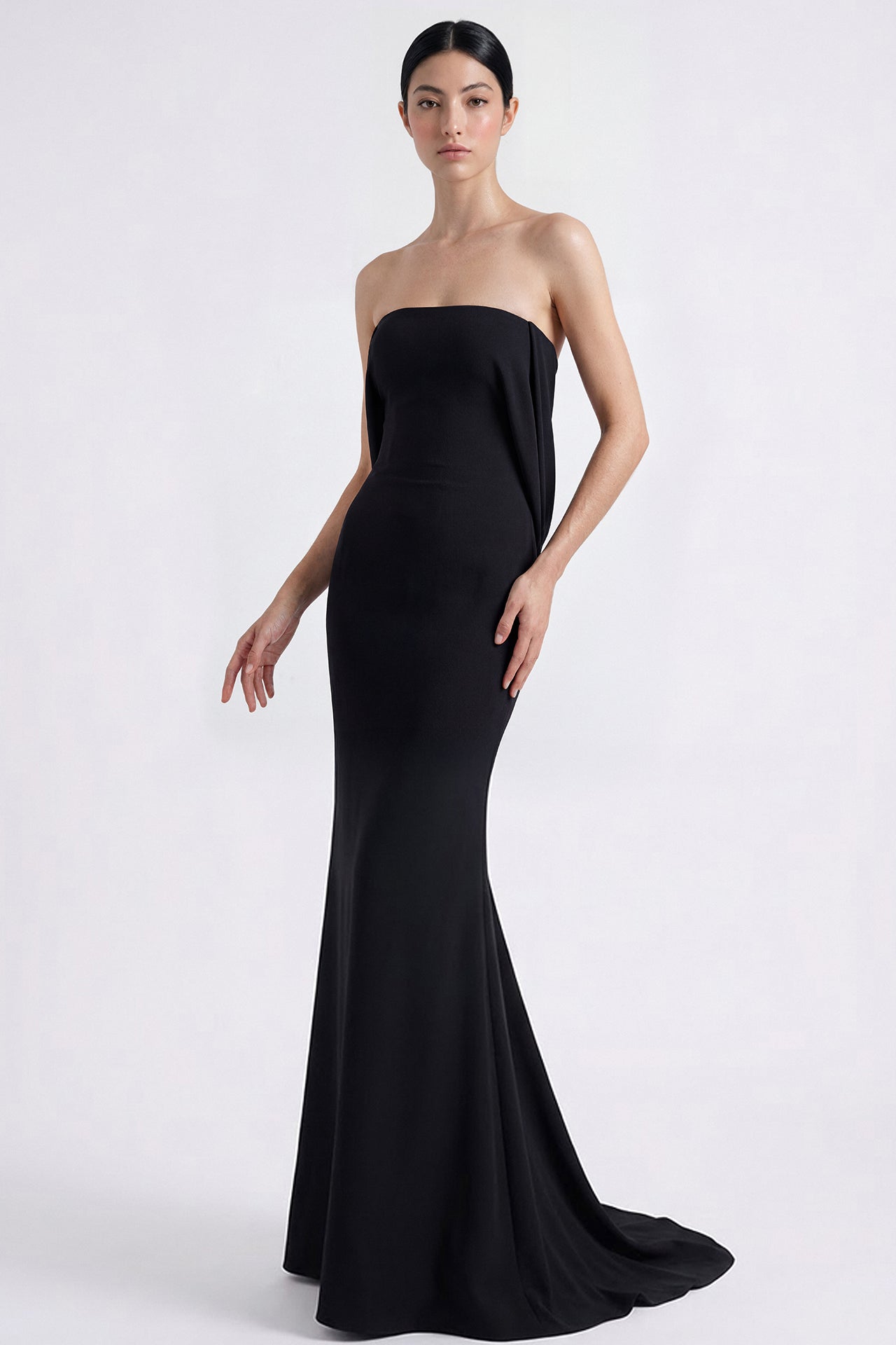 Strapless Corset Back Gown