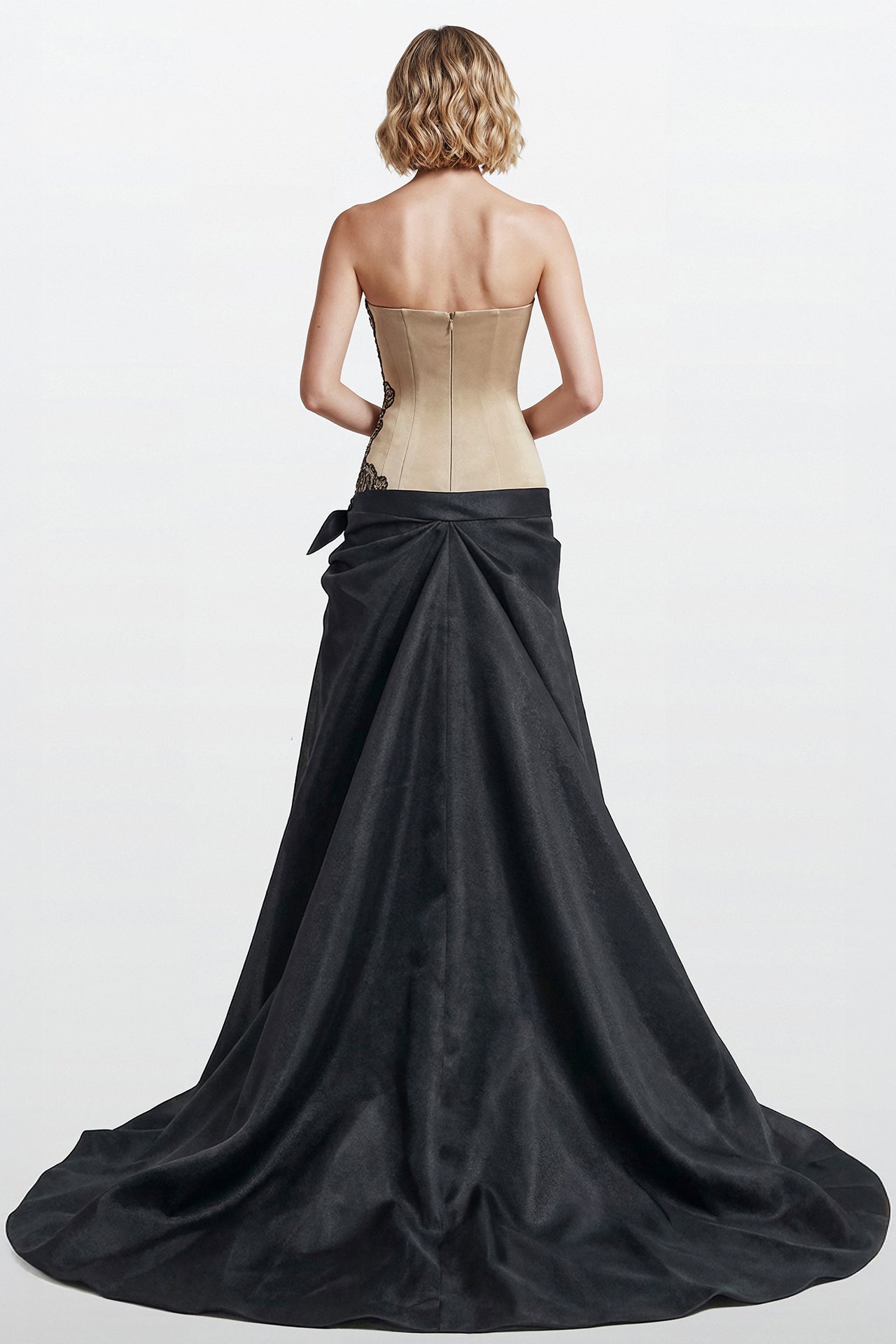 Embroidered Corset Gazar Gown