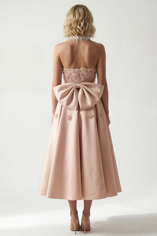 midi white elegant dress White Midi Dress - All Dresses