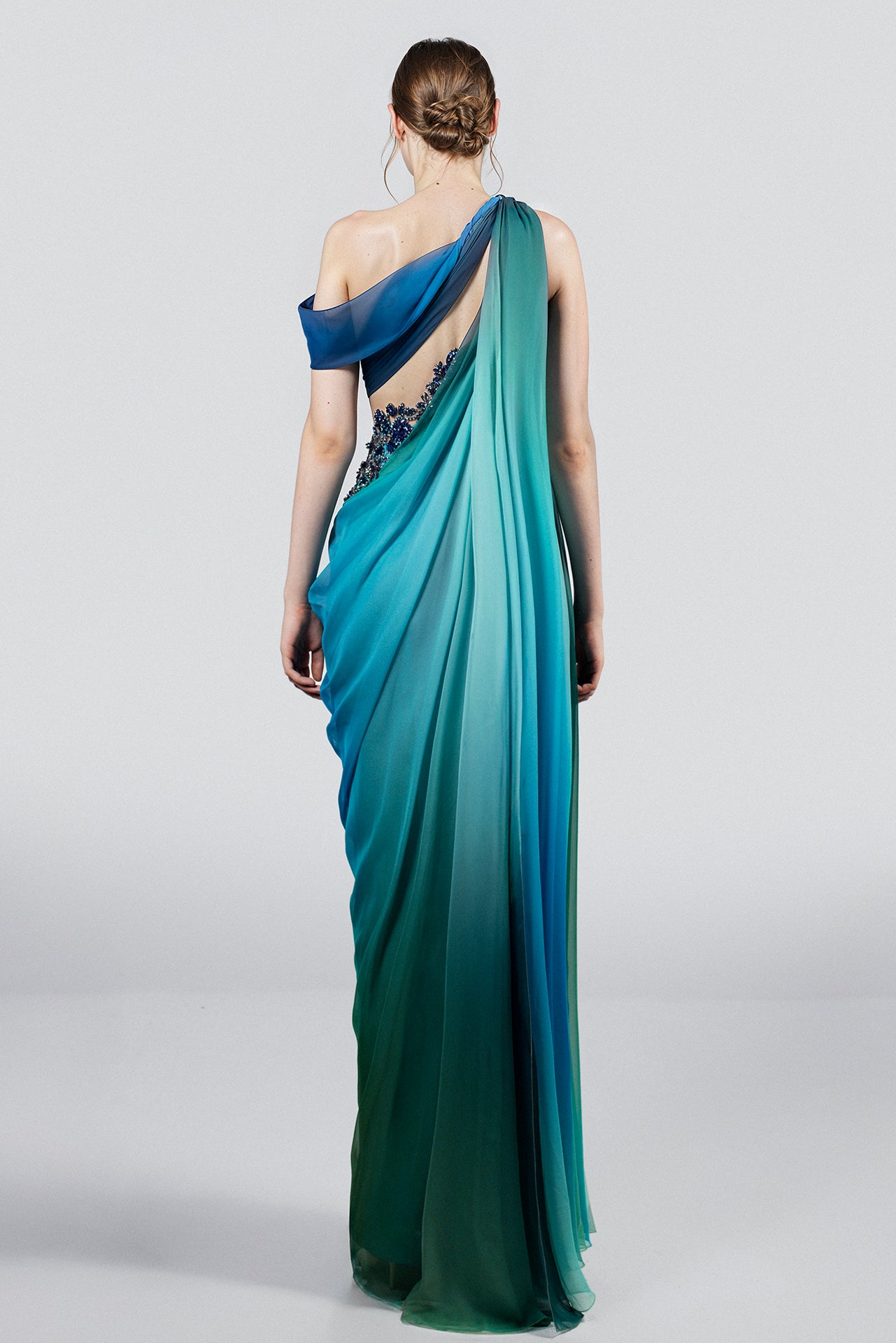 One-Shoulder Draped Dress