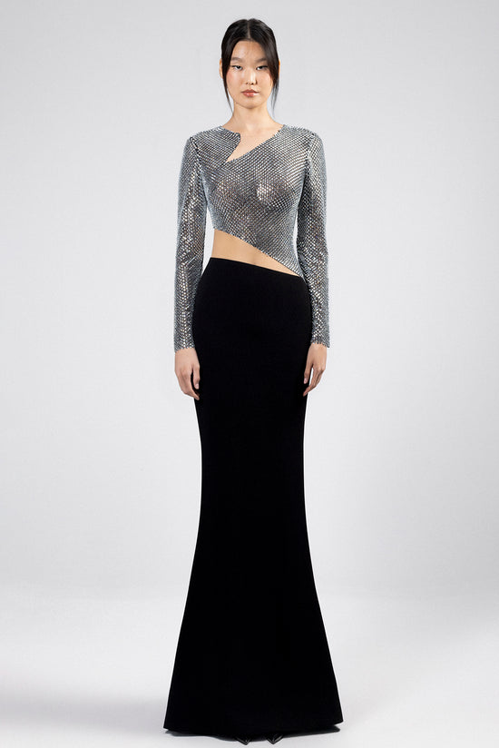 Two-Tone Evening Dress