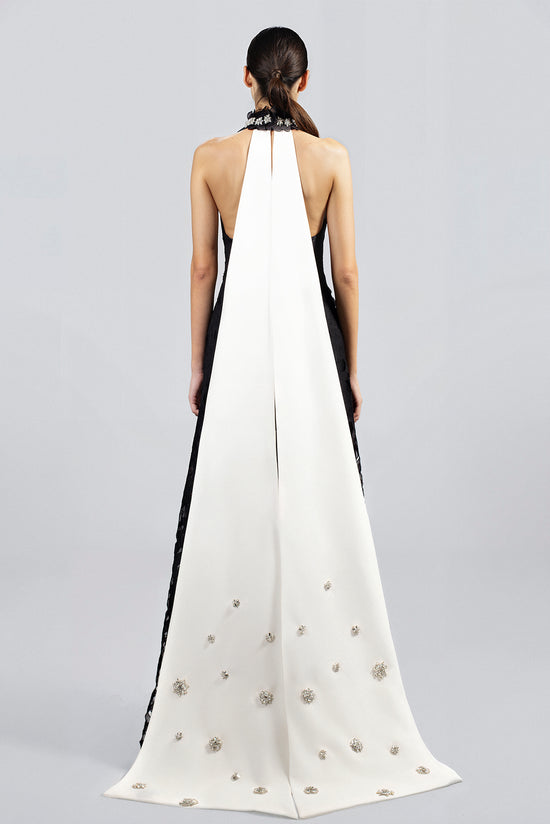 High Neck Cape Dress Gattinolli by Marwan High Neck Cape Dress Gattinolli by Marwan