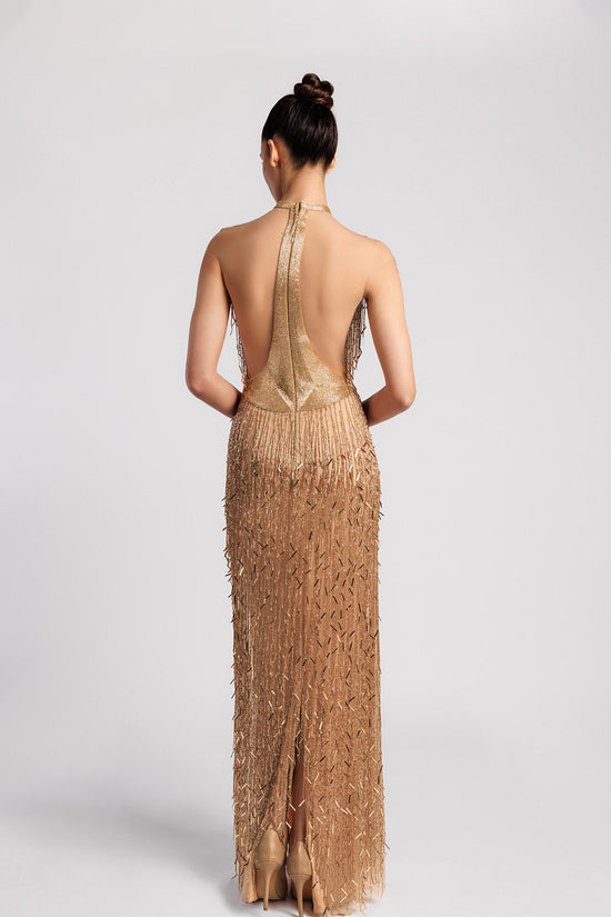 Fringe Evening Dress