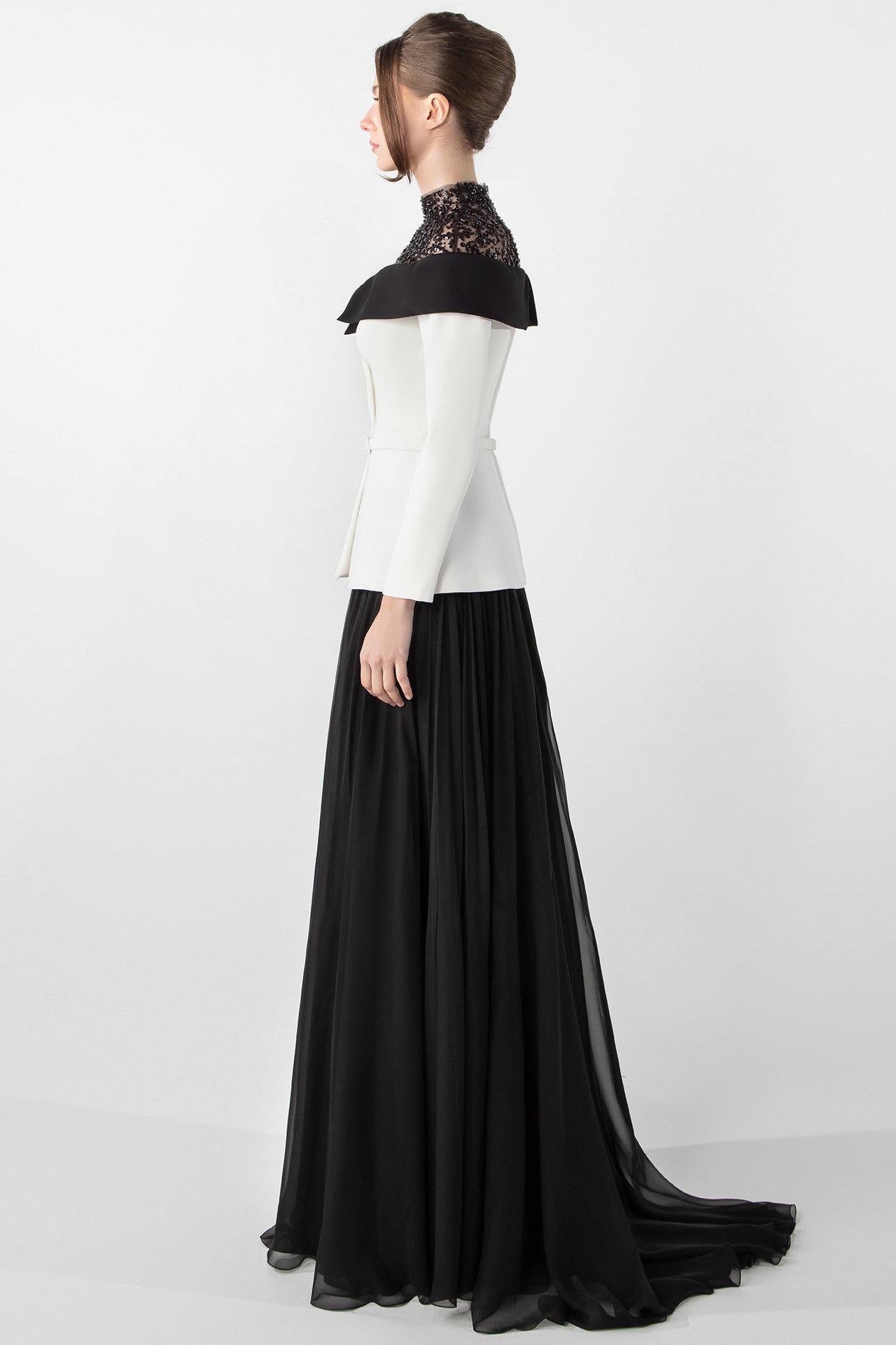 Jacket-Inspired Embroidered Ensemble