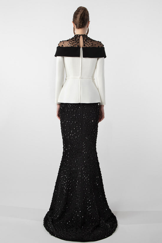 Jacket-Inspired Embroidered Set