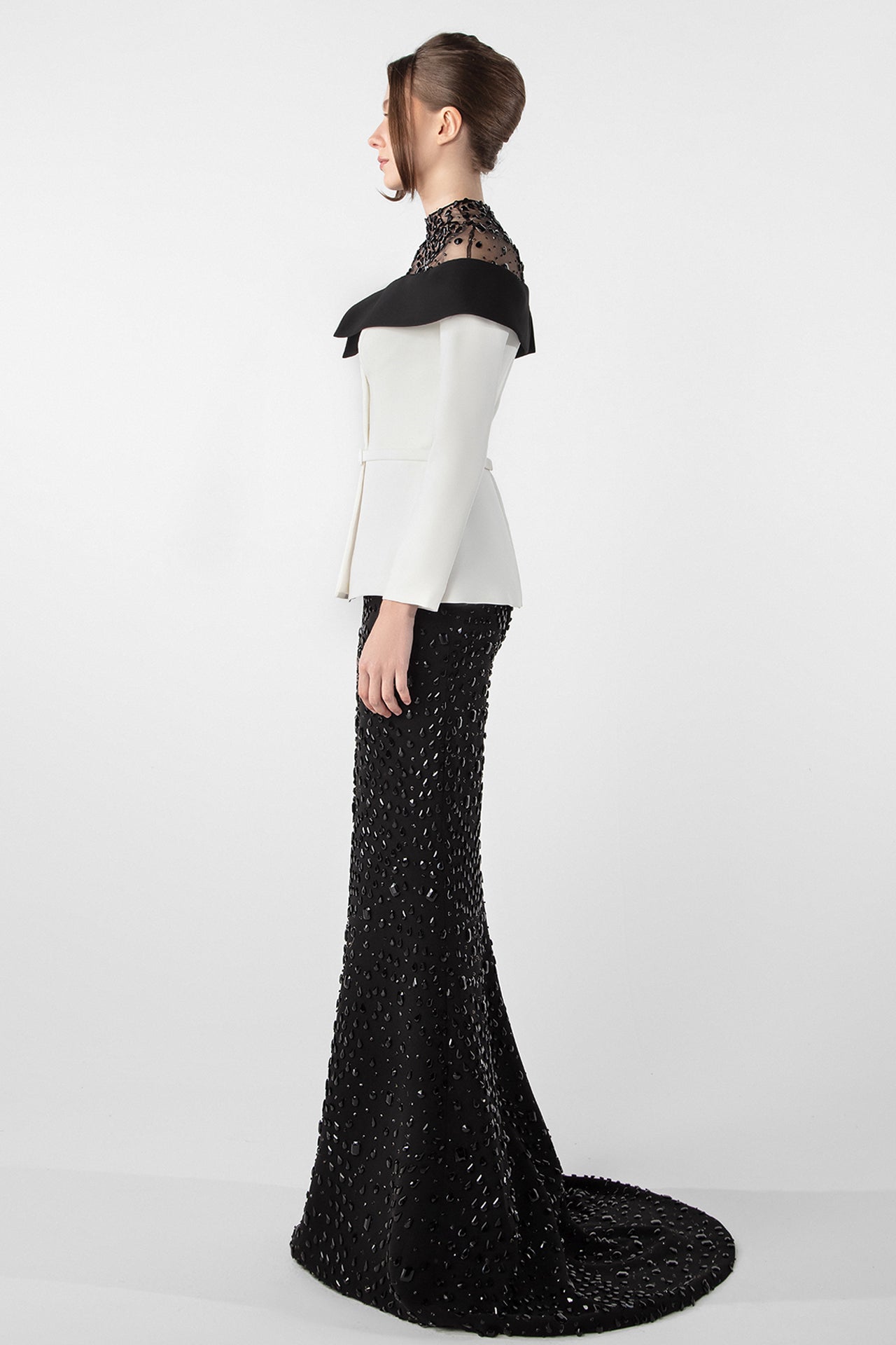 Jacket-Inspired Embroidered Set