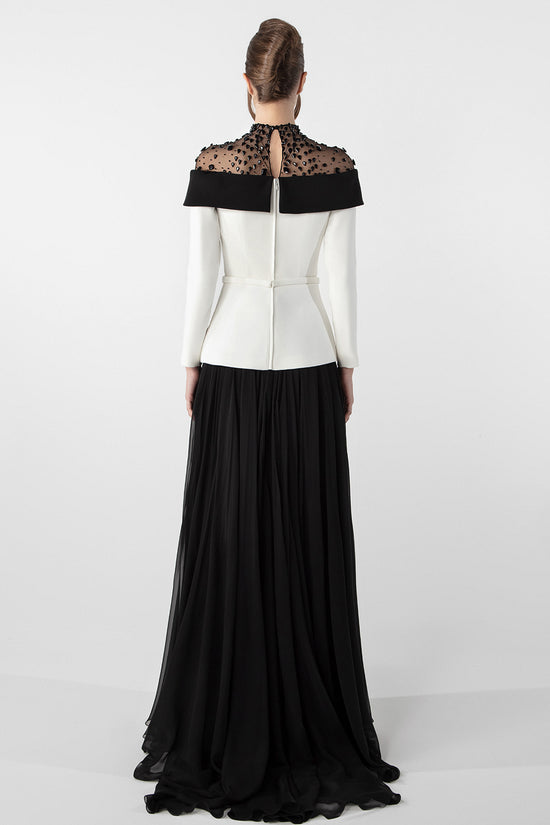 Jacket-Inspired Embroidered Ensemble