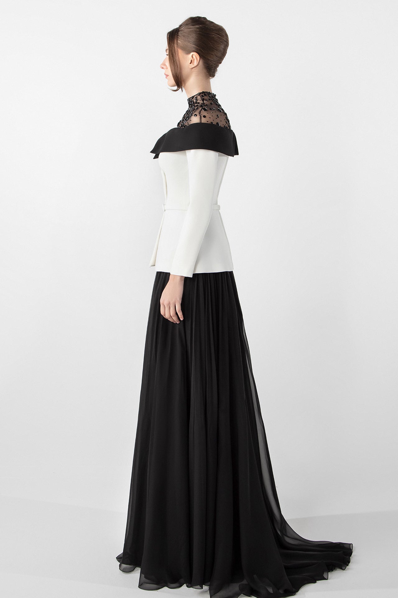 Jacket-Inspired Embroidered Ensemble