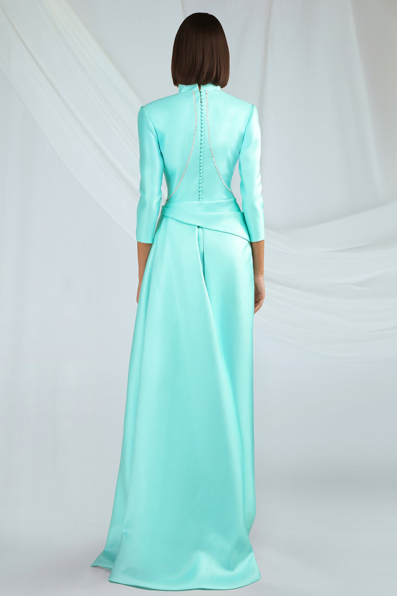 Mid-sleeve Evening Dress Gattinolli by Marwan Mid-sleeve Evening Dress Gattinolli by Marwan