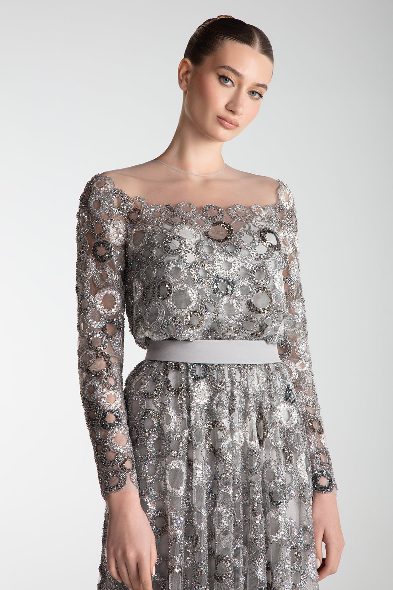 Radiant Illusion Tulle Gown