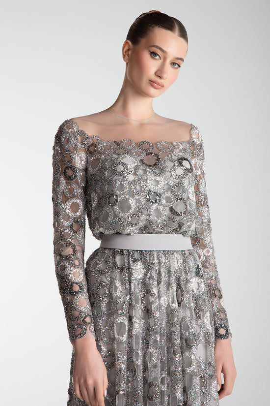 Radiant Illusion Tulle Gown