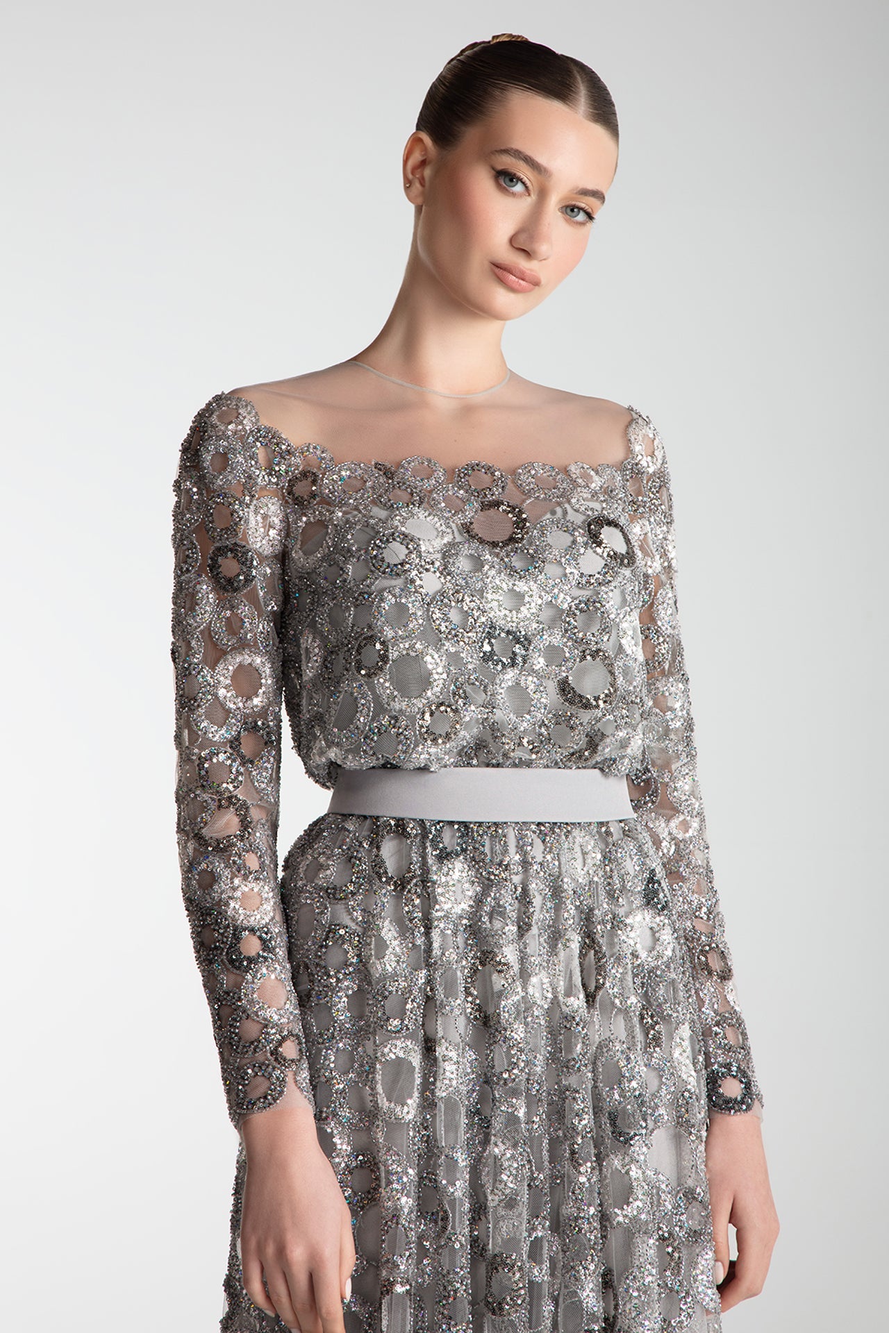 Radiant Illusion Tulle Gown