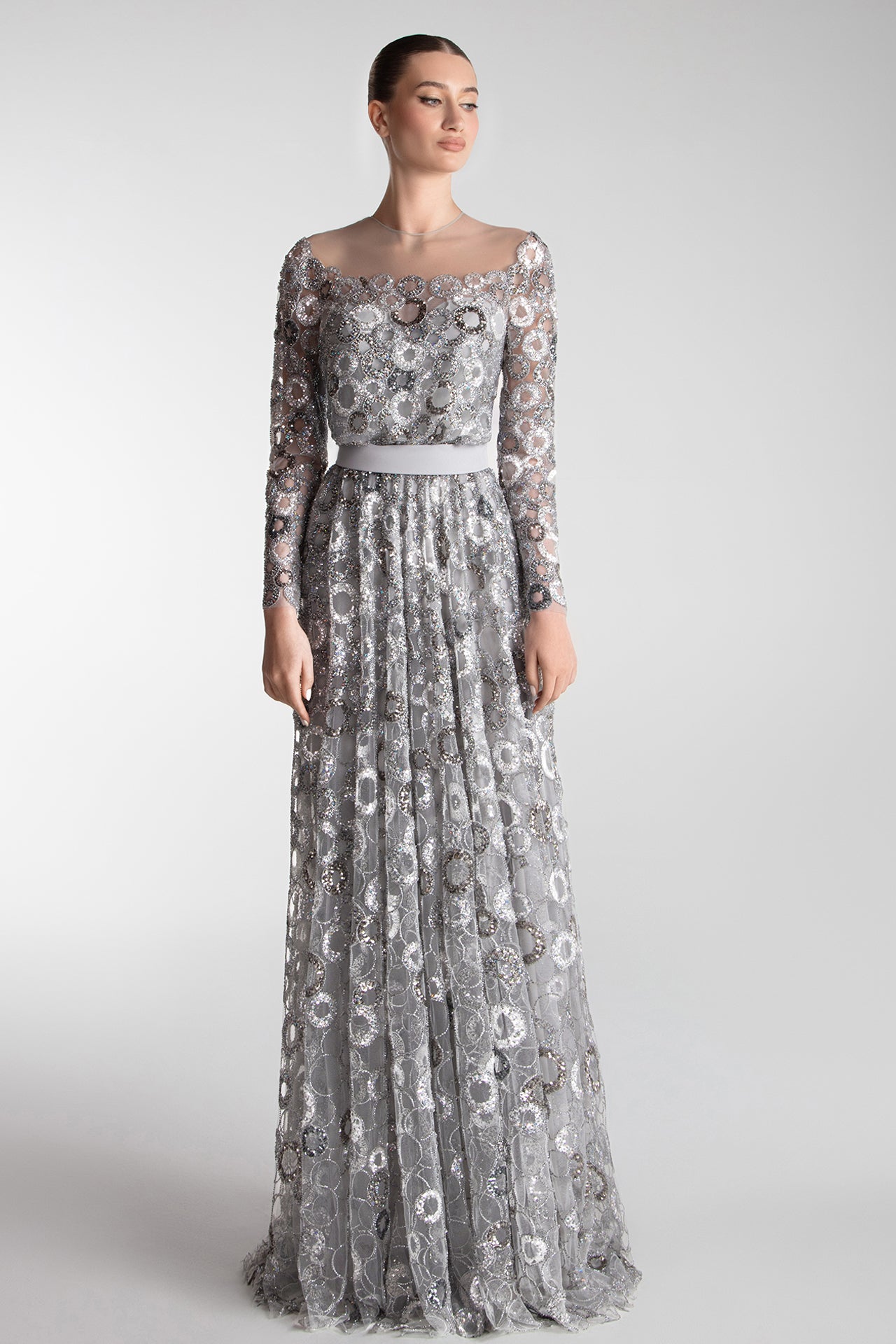 Radiant Illusion Tulle Gown