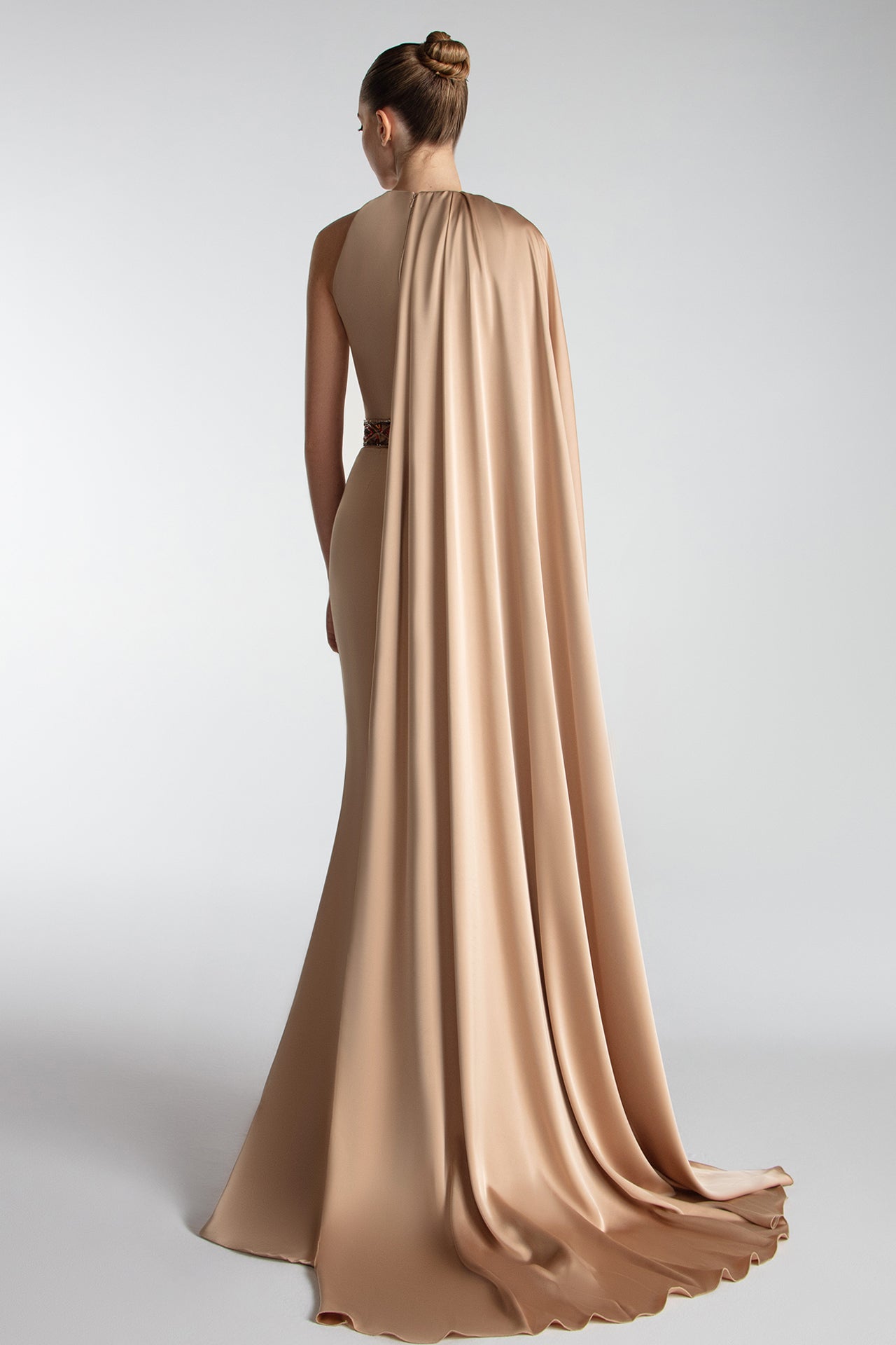 Draped Cape Sleeve