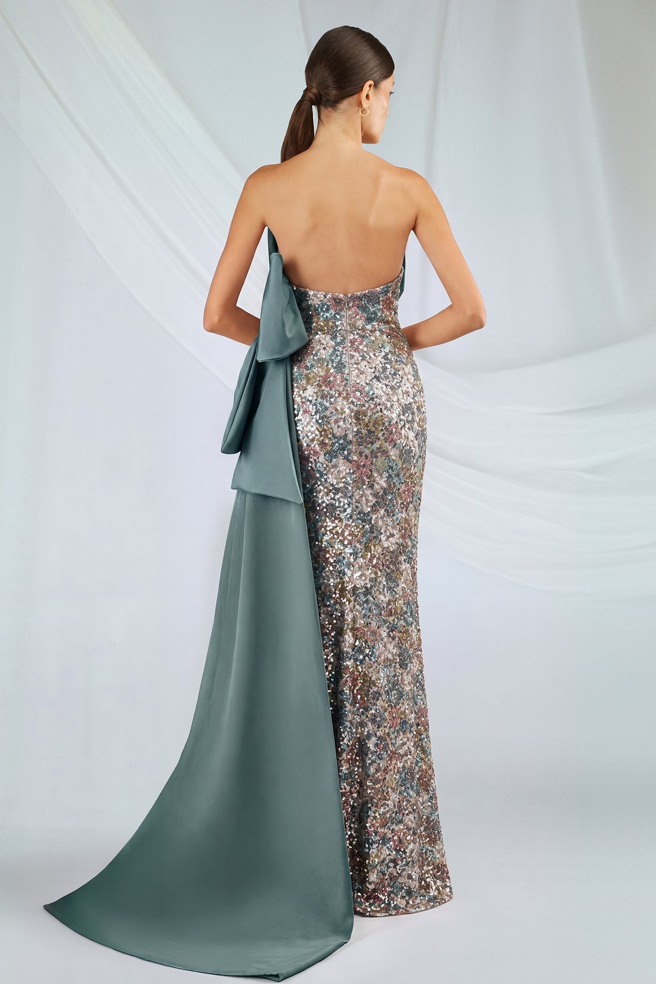 Asymmetrical Neckline Dress.