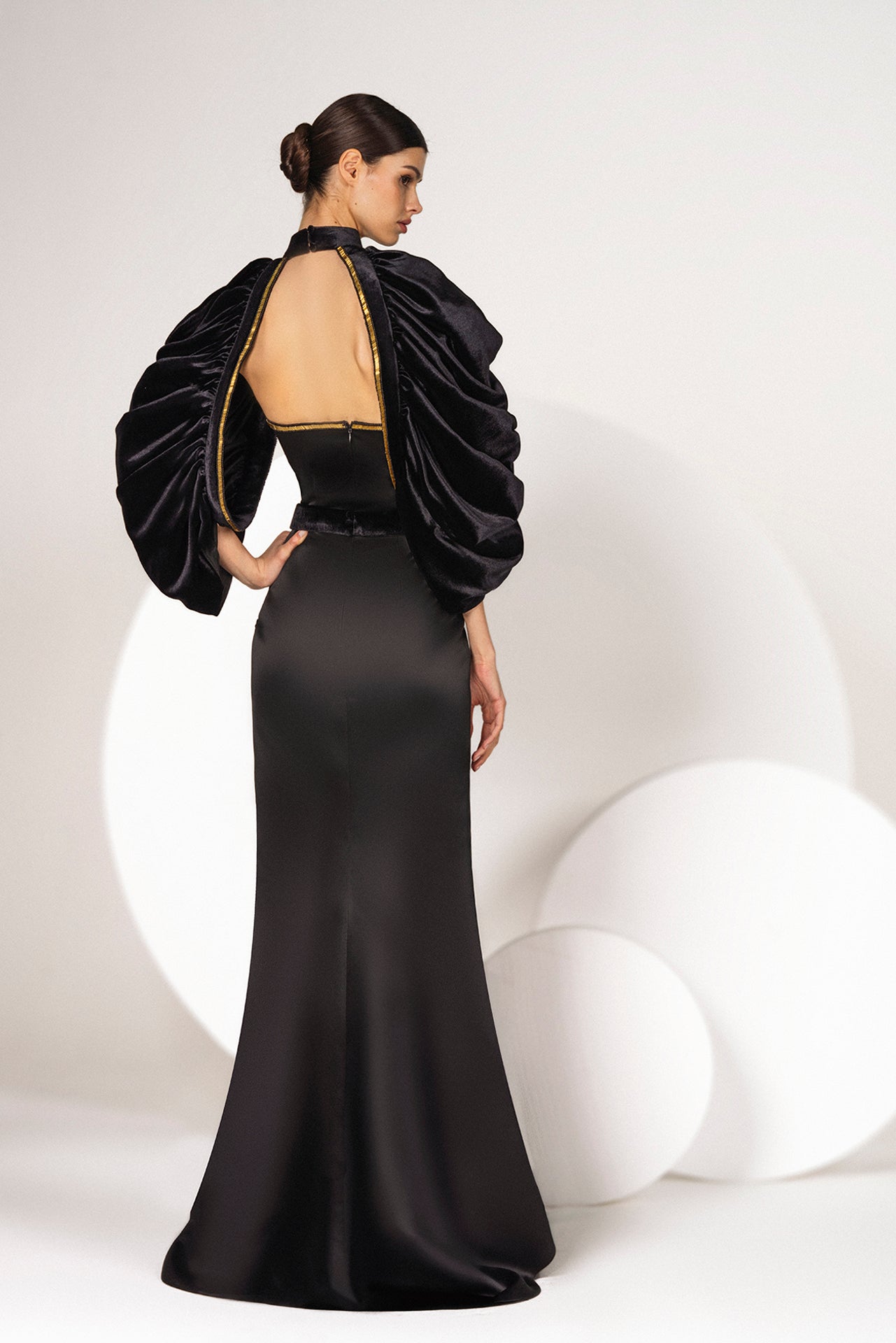 Pearl Black Evening Dress | Evening Dresses – D&D Clothing