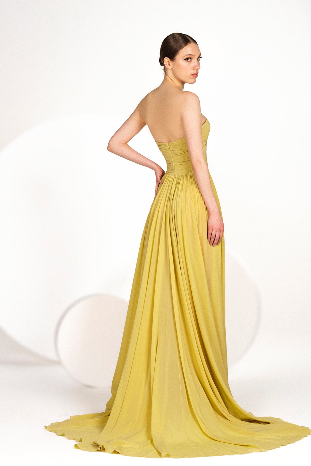 Strapless Flared Dress with Sweetheart Neckline Gattinolli by Marwan Strapless Flared Dress with Sweetheart Neckline Gattinolli by Marwan