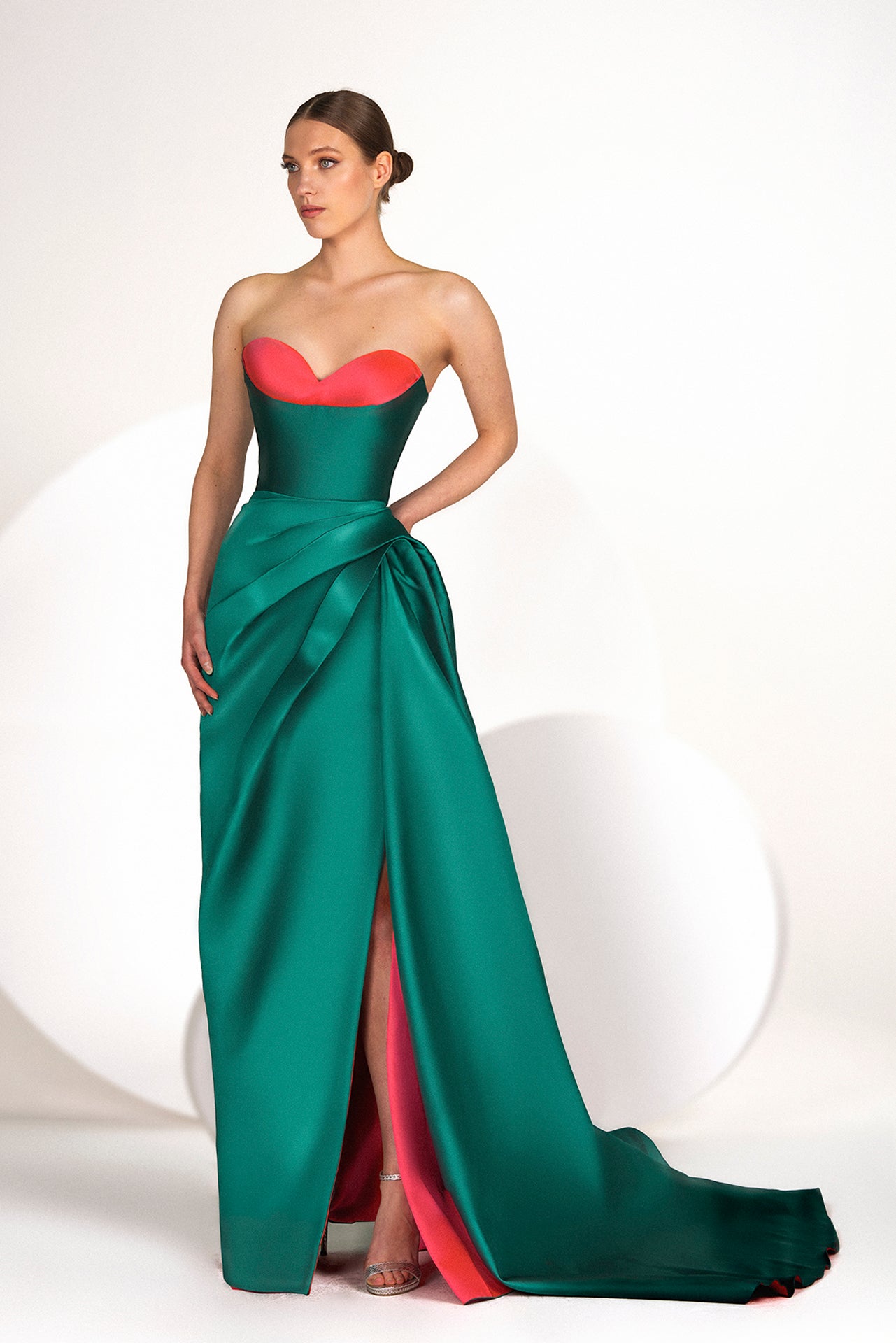 Strapless Dress with Heart-Shaped Chest Gattinolli by Marwan Strapless Dress with Heart-Shaped Chest Gattinolli by Marwan
