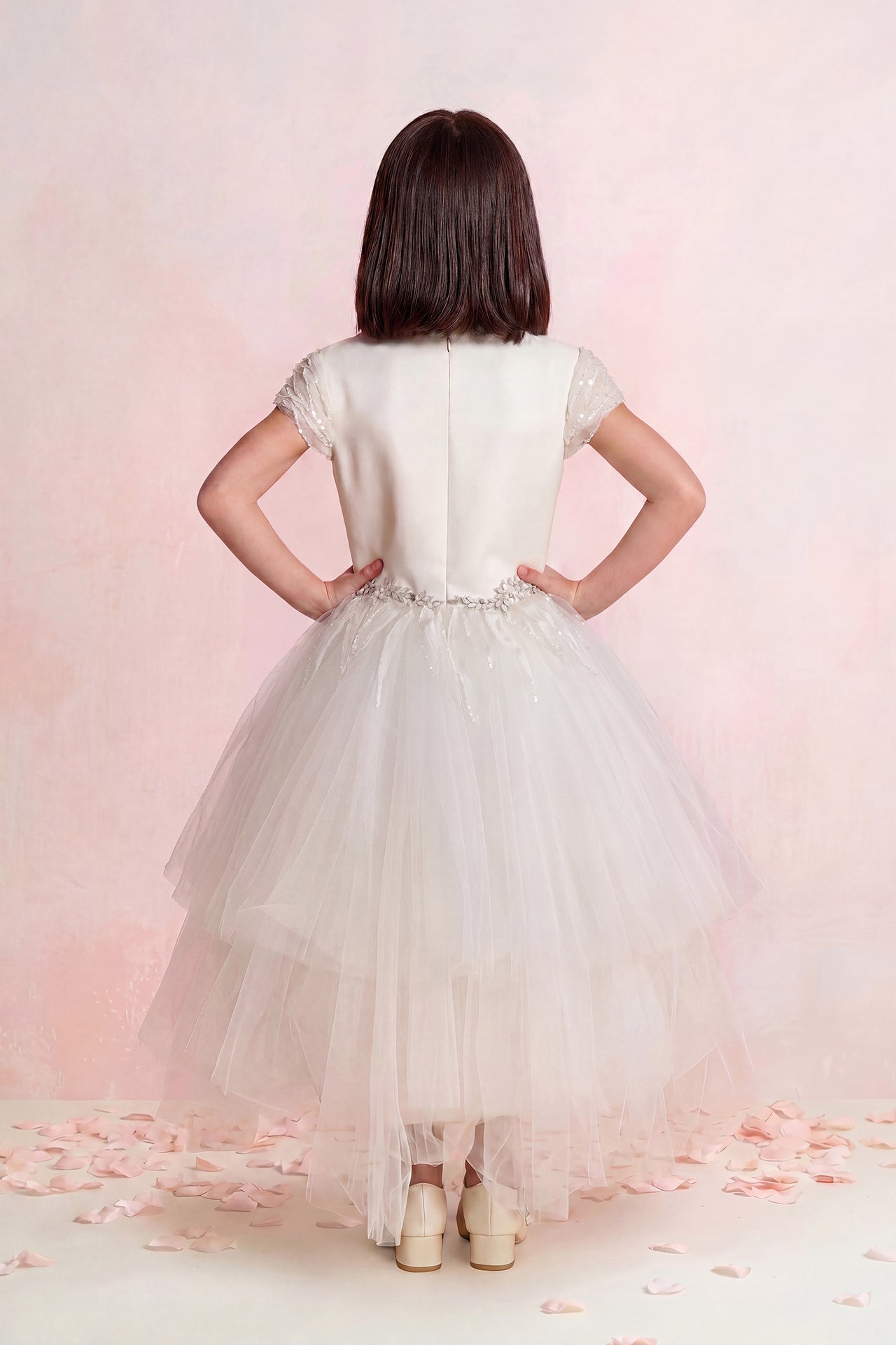 Layered Tulle Couture Gown