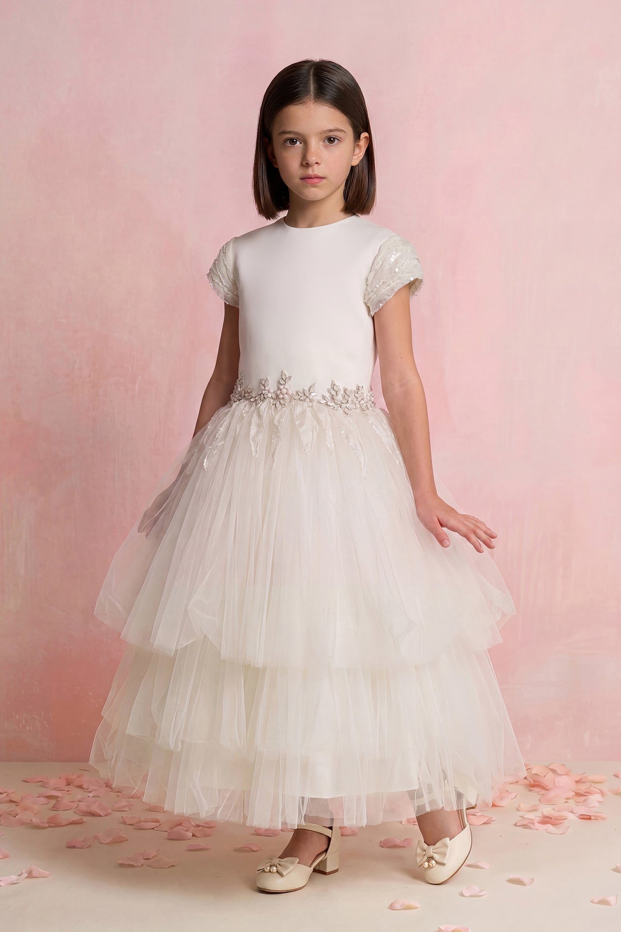 Layered Tulle Couture Gown