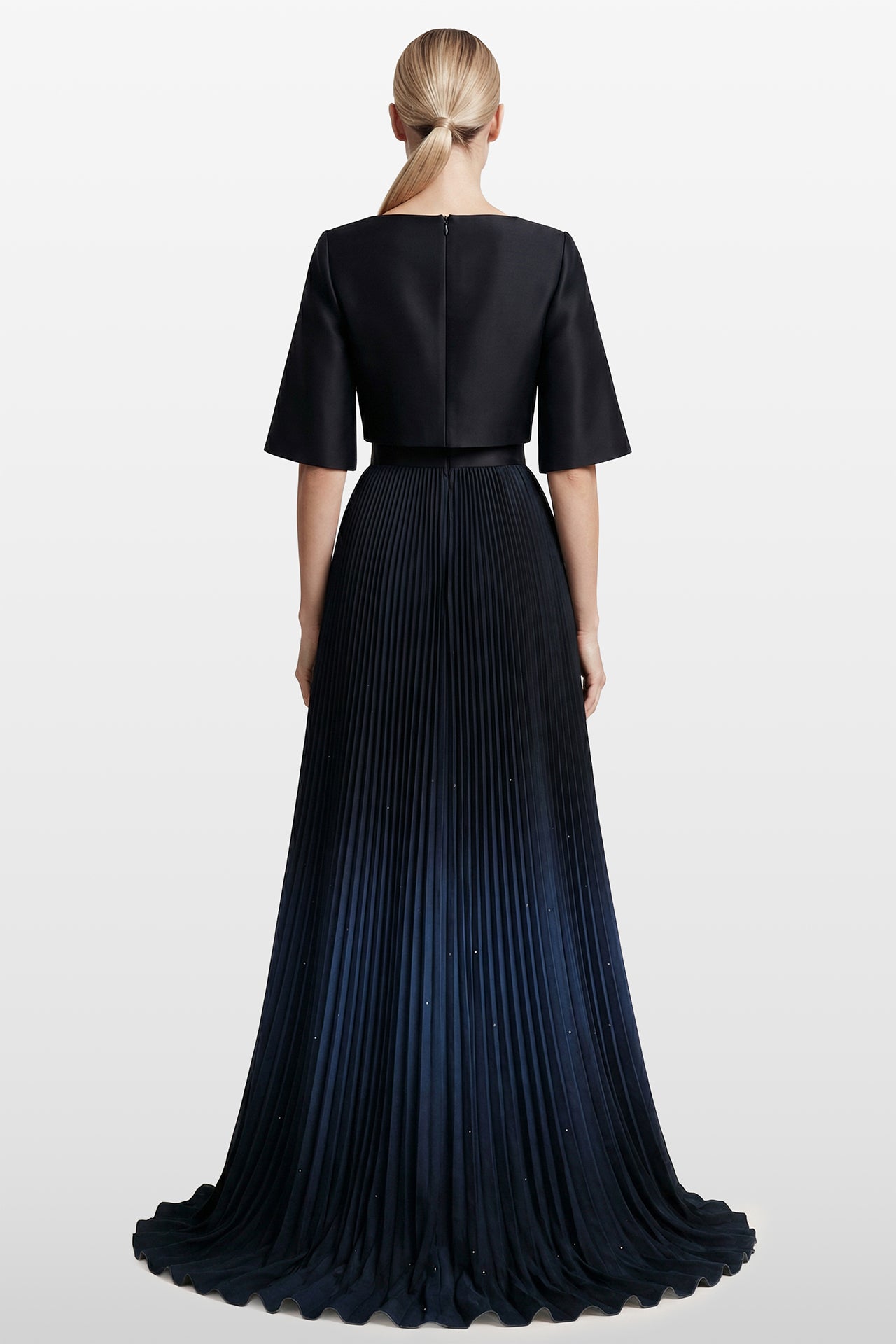 Pleated Degradé Gown