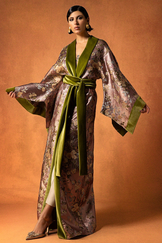 Silk Brocade and Velvet Kimono Kaftan