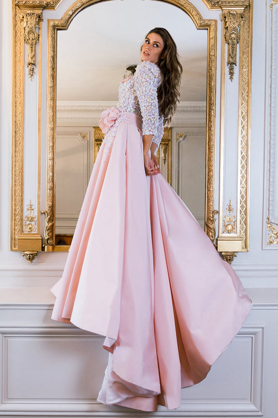 Tulle Corset Top with Taffeta Skirt Gattinolli by Marwan Tulle Corset Top with Taffeta Skirt Gattinolli by Marwan